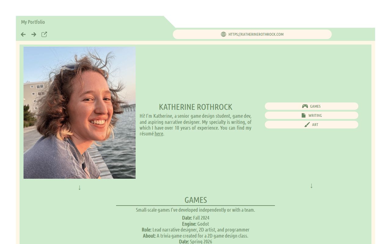 Katherine Rothrock's Portfolio
